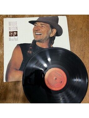 Willie Nelson Me and Paul LP 1985 Columbia FC 40008 Vintage Country Vinyl Tested